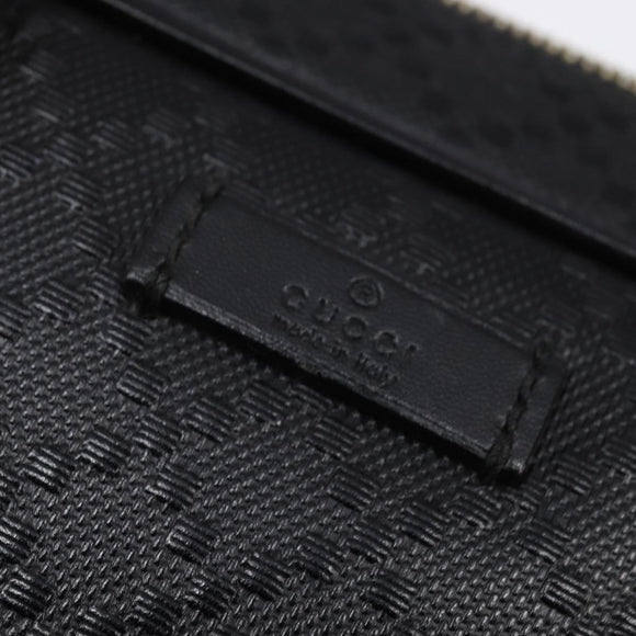 GUCCI Diamante Hand Bag Leather 2way Black Gold 344357 Auth 135065