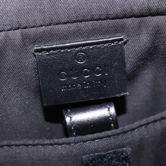 GUCCI Diamante Hand Bag Leather 2way Black Gold 344357 Auth 135065