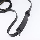 GUCCI Diamante Hand Bag Leather 2way Black Gold 344357 Auth 135065-9