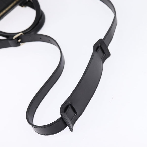 GUCCI Diamante Hand Bag Leather 2way Black Gold 344357 Auth 135065