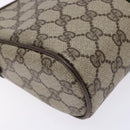 GUCCI GG Supreme Web Sherry Line Clutch Bag PVC Beige Red 63 01 012 Auth 135068-16