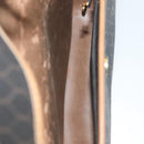 Christian Dior Honeycomb Canvas Shoulder Bag PVC Black Gold Auth 135069-17