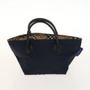 Burberrys Nova Check Black Label Blue Label Pouch Nylon 3Set Navy Auth 135071-10