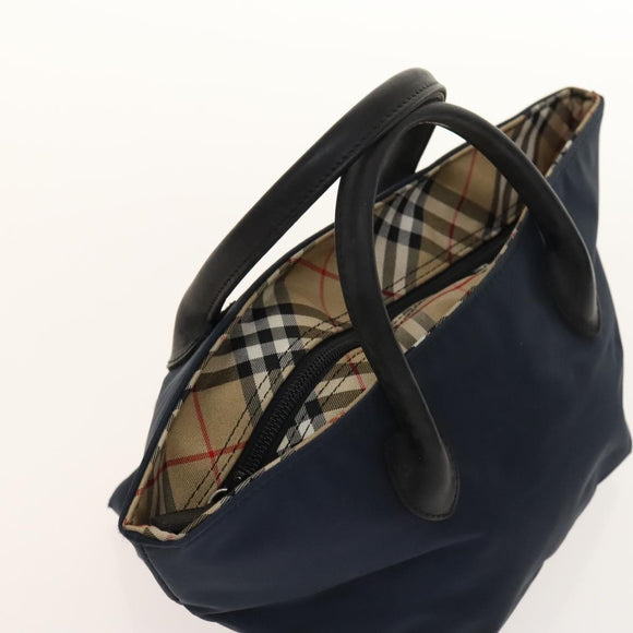 Burberrys Nova Check Black Label Blue Label Pouch Nylon 3Set Navy Auth 135071