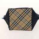 Burberrys Nova Check Black Label Blue Label Pouch Nylon 3Set Navy Auth 135071-13