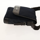 Burberrys Nova Check Black Label Blue Label Pouch Nylon 3Set Navy Auth 135071-17