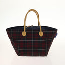 Burberrys Nova Check Black Label Blue Label Pouch Nylon 3Set Navy Auth 135071-2