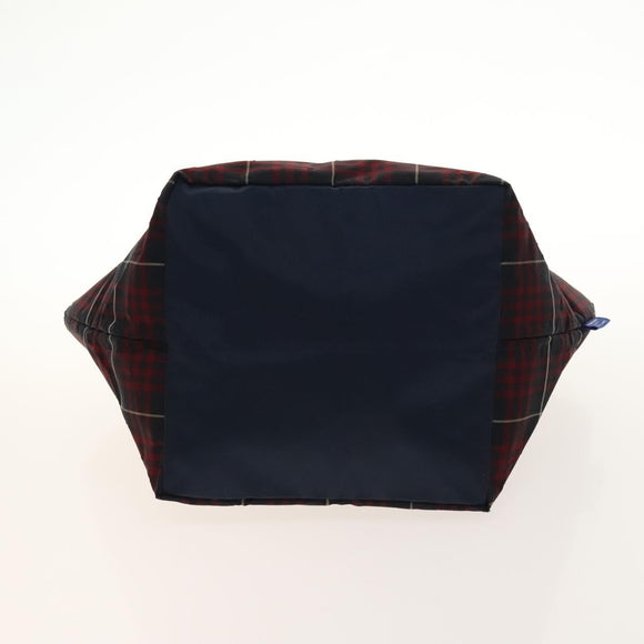 Burberrys Nova Check Black Label Blue Label Pouch Nylon 3Set Navy Auth 135071