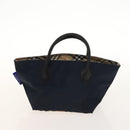 Burberrys Nova Check Black Label Blue Label Pouch Nylon 3Set Navy Auth 135071-9