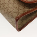 CELINE Macadam Canvas Shoulder Bag PVC Beige Gold Auth 135080-12