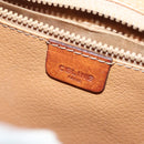 CELINE Macadam Canvas Shoulder Bag PVC Beige Gold Auth 135080-17
