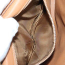 CELINE Macadam Canvas Shoulder Bag PVC Beige Gold Auth 135080-21