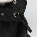 PRADA Hand Bag Nylon Black Silver Auth 135087-17