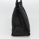 PRADA Hand Bag Nylon Black Silver Auth 135087-3