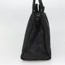 PRADA Hand Bag Nylon Black Silver Auth 135087-4