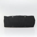 PRADA Hand Bag Nylon Black Silver Auth 135087-5