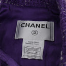 CHANEL Jacket Size 36 Jacket Tweed 34 Purple CC Auth 135090SM-6