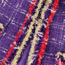 CHANEL Jacket Size 36 Jacket Tweed 34 Purple CC Auth 135090SM-8