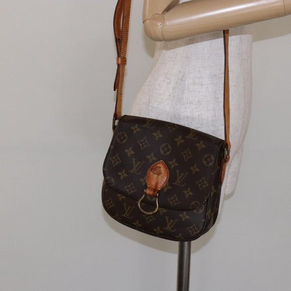 LOUIS VUITTON Monogram Monogram Saint Cloud MM Shoulder Bag M51243 Auth 135106