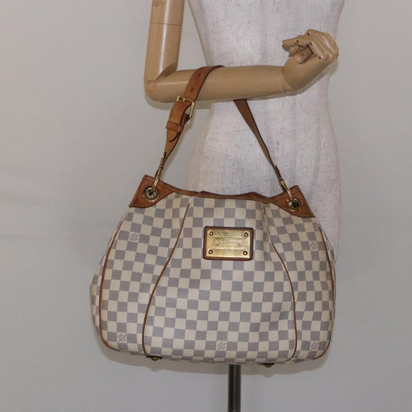 LOUIS VUITTON Damier Azur Galliera PM Shoulder Bag N55215 LV Auth 135112