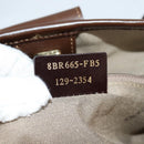 FENDI Zucchino Canvas Mamma Baguette Shoulder Bag PVC Beige Gold Auth 135115A-23