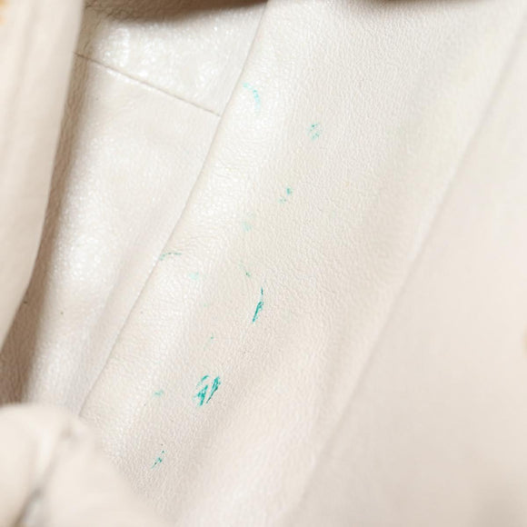 CHANEL Chain Shoulder Bag Lamb Skin Gold Tone CC Auth 135116A