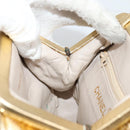 CHANEL Chain Shoulder Bag Lamb Skin Gold Tone CC Auth 135116A-25