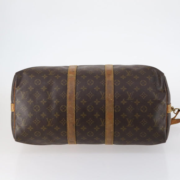 LOUIS VUITTON Monogram Keepall Bandouliere 45 Boston Bag M41418 LV Auth 135131
