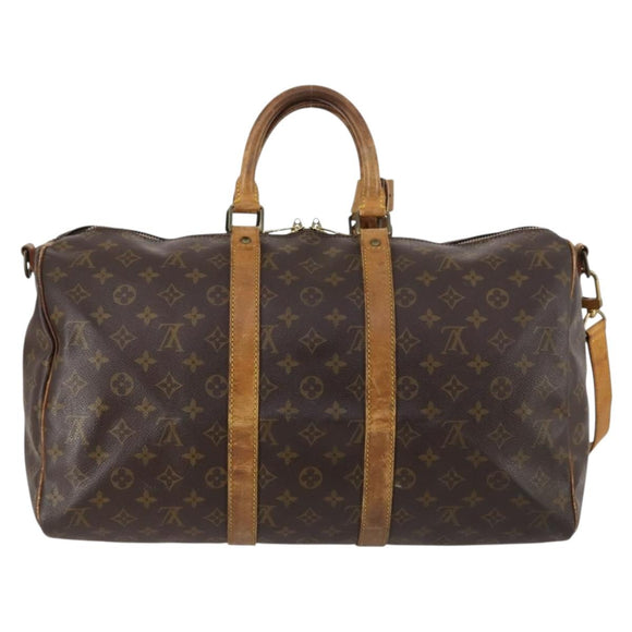 LOUIS VUITTON Monogram Keepall Bandouliere 45 Boston Bag M41418 LV Auth 135131