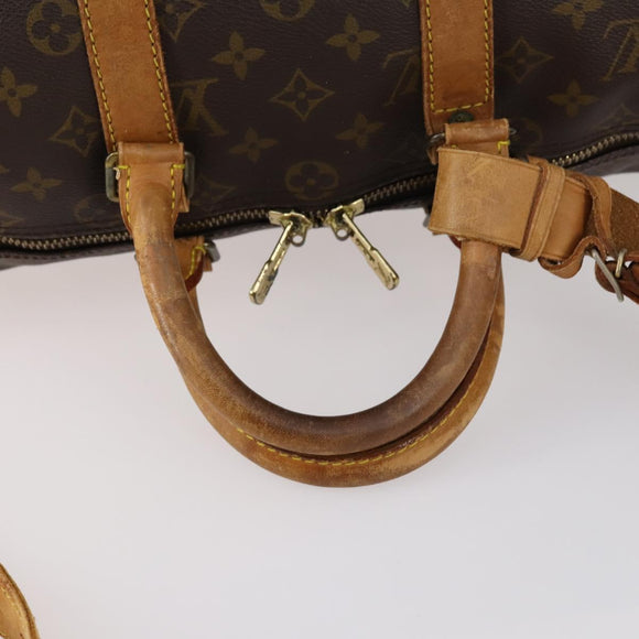 LOUIS VUITTON Monogram Keepall Bandouliere 45 Boston Bag M41418 LV Auth 135131