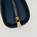 LOUIS VUITTON Epi Dauphin PM Pouch Blue M48445 LV Auth 135132-8