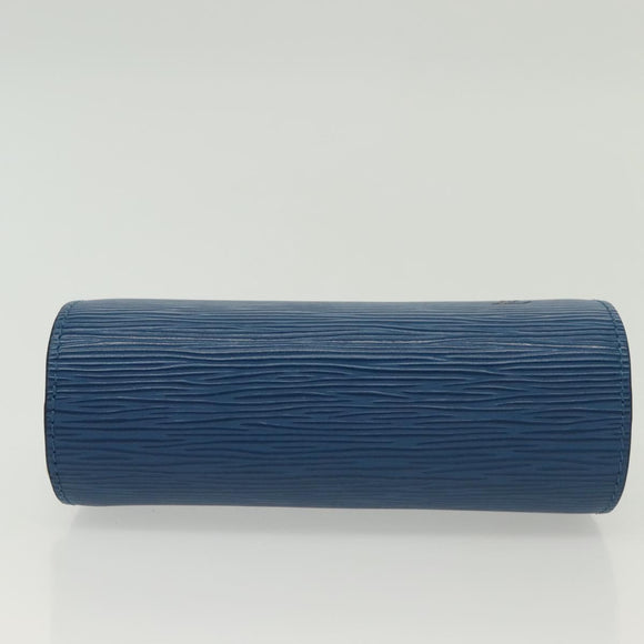 LOUIS VUITTON Epi Dauphin PM Pouch Blue M48445 LV Auth 135132