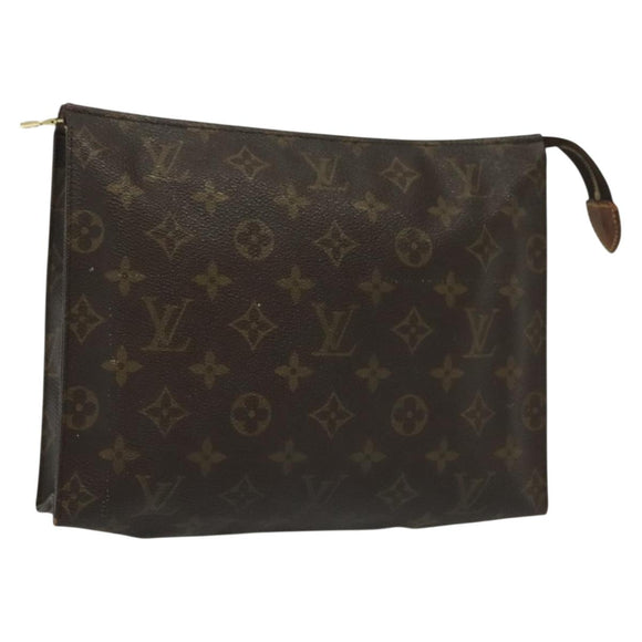 LOUIS VUITTON Monogram Poche Toilette 26 Pouch M47542 LV Auth 135138