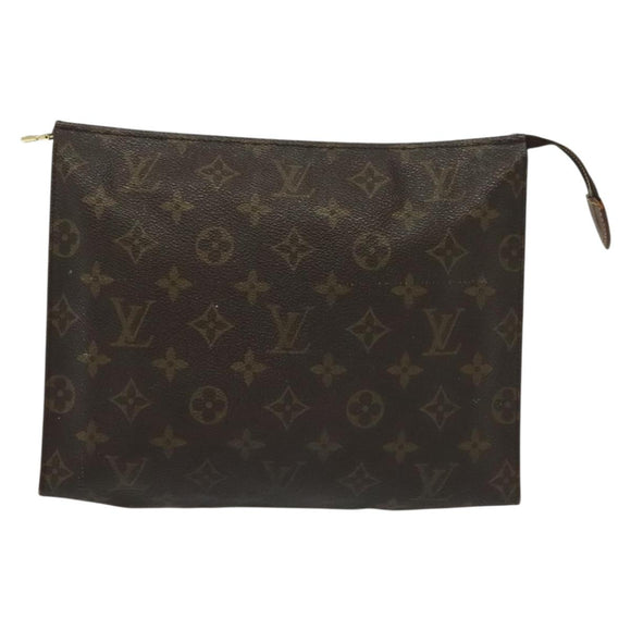 LOUIS VUITTON Monogram Poche Toilette 26 Pouch M47542 LV Auth 135138