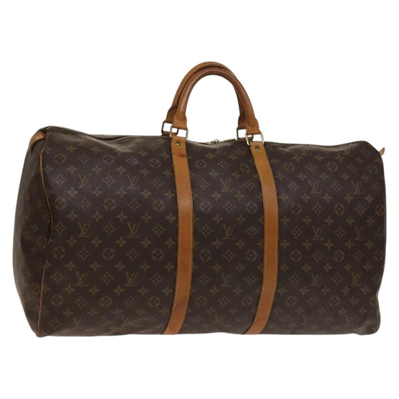 LOUIS VUITTON Monogram Keepall 60 Boston Bag M41422 LV Auth 135145