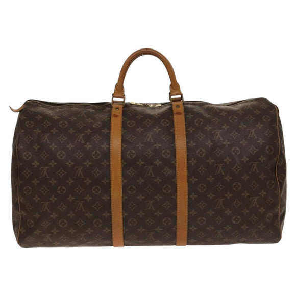 LOUIS VUITTON Monogram Keepall 60 Boston Bag M41422 LV Auth 135145