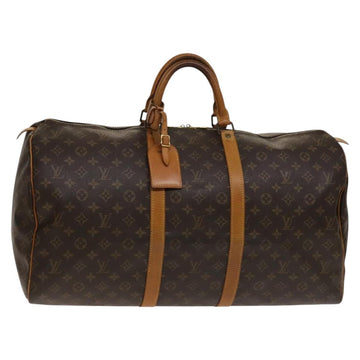 LOUIS VUITTON Monogram Keepall 55 Boston Bag M41424 LV Auth 135146