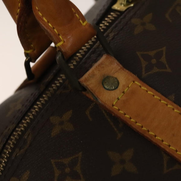 LOUIS VUITTON Monogram Keepall 55 Boston Bag M41424 LV Auth 135146