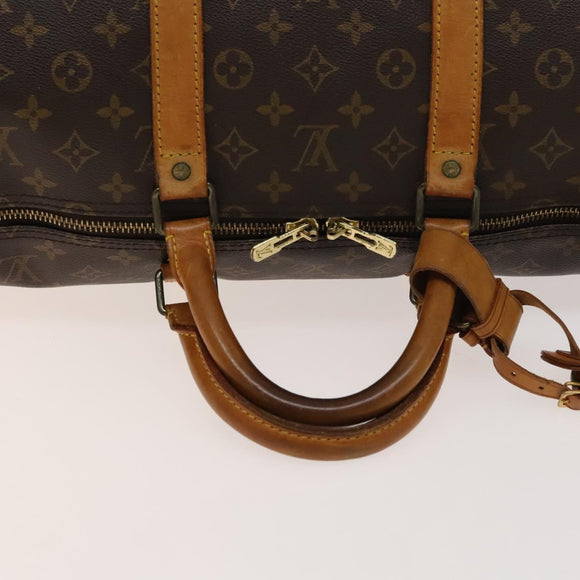 LOUIS VUITTON Monogram Keepall 55 Boston Bag M41424 LV Auth 135146