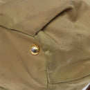 PRADA Hand Bag Nylon Beige Gold Auth 135148-8