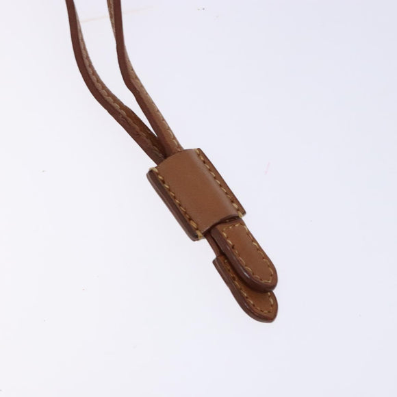 PRADA Hand Bag Nylon Beige Gold Auth 135148