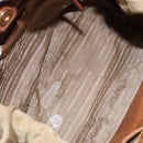 PRADA Hand Bag Nylon Beige Gold Auth 135148-10