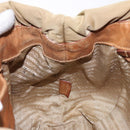 PRADA Hand Bag Nylon Beige Gold Auth 135148-22