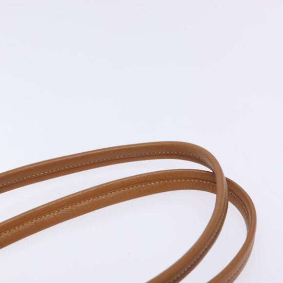 PRADA Hand Bag Nylon Beige Gold Auth 135148