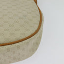 GUCCI Micro GG Supreme Shoulder Bag PVC Cream Gold Auth 135152-13