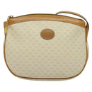 GUCCI Micro GG Supreme Shoulder Bag PVC Cream Gold Auth 135152-2