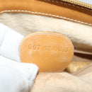 GUCCI Micro GG Supreme Shoulder Bag PVC Cream Gold Auth 135152-20