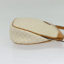 GUCCI Micro GG Supreme Shoulder Bag PVC Cream Gold Auth 135152-5