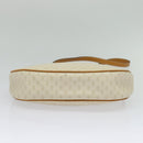 GUCCI Micro GG Supreme Shoulder Bag PVC Cream Gold Auth 135152-9