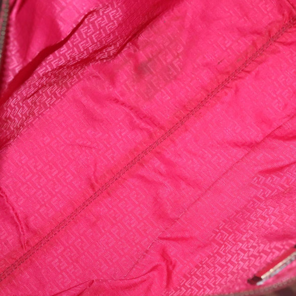 FENDI Zucca Canvas Tote Bag Black Brown Auth 135155